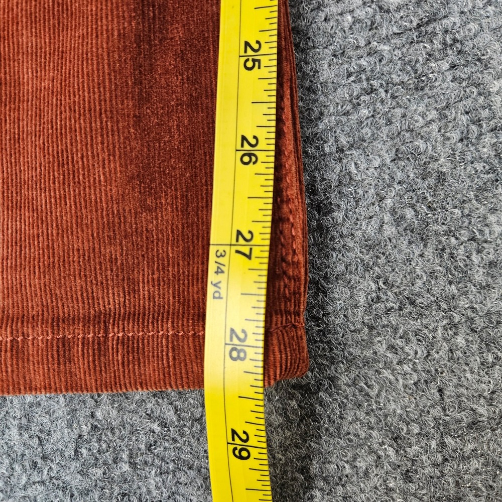 Carters Kid Girls Rust Orange Corduroy Flare Leg Pants Size 14 14A Stretch - Picture 2 of 7